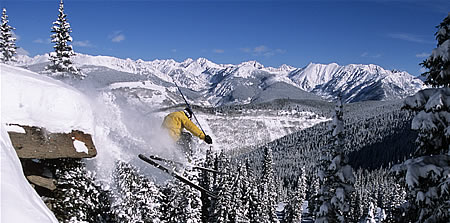 Skier in Vail Colorado